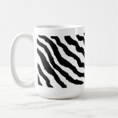 Zwart-witte Zebra streep Koffiemok (Links)