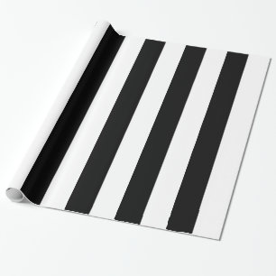 Zwart-witte zebrastrepen cadeaupapier