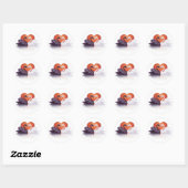Zwart-witte zwanen Stickers (Vel)