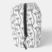 Zwart-witte zwitjes gepersonaliseerd toilettasje (Rechts)