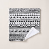 Zwart-witteboho Achtergrondhanddoekset voor handdo Bad Handdoek (Wasdoekje)