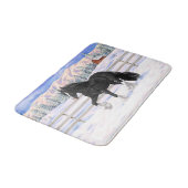 Zwart-wittebots met ventilatoren badmat (Gekanteld)