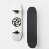 Zwart-wittekaart Skateboard (Voorkant)