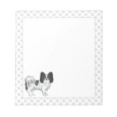 Zwart-wittekenfilmdoosje met poten notitieblok (Voorkant)