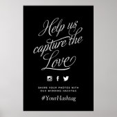 Zwart-wittekenteken voor speciale bruiloft poster (Voorkant)