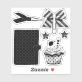 Zwart-wittekoolset, volume 4 sticker (Vel)