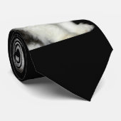 Zwart-witten Stropdas (Opgerold)