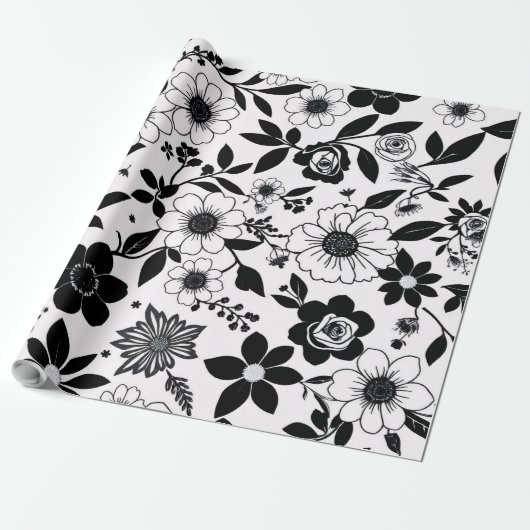 Zwart-witventilator Cadeaupapier (Uitgerold)