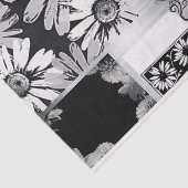 Zwart-witventilatorcollage Tissuepapier (Detail)