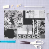 Zwart-witventilatorcollage Tissuepapier (Craft)