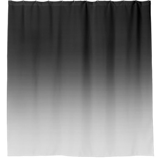 Zwart-witverloop Douchegordijn (Voorkant)