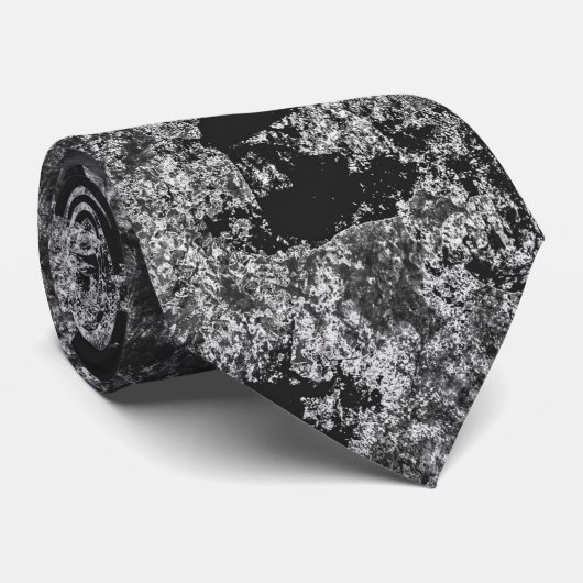 Zwart-witverloop Stropdas (Opgerold)