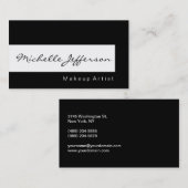 Zwart-witvormig grafisch Visitekaartje (Voorkant / Achterkant)