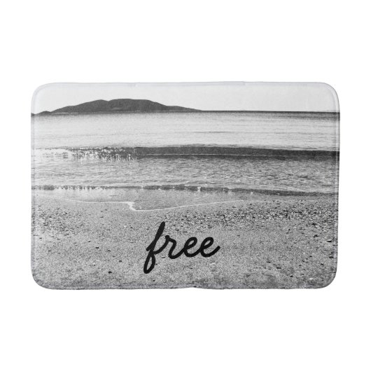 Zwart-witvrije zandbak badmat (Voorkant)