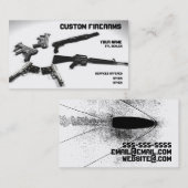 Zwart-witvuurwapenhandelaar Visitekaartje (Voorkant / Achterkant)