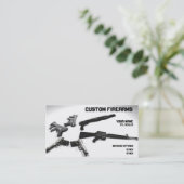 Zwart-witvuurwapenhandelaar Visitekaartje (Staand voorkant)