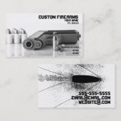 Zwart-witvuurwapenhandelaar Visitekaartje (Voorkant / Achterkant)