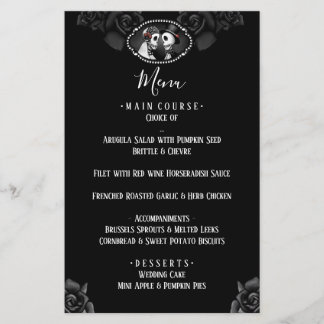 Zwart-witwandtapskeletten Zwart Roos Menu