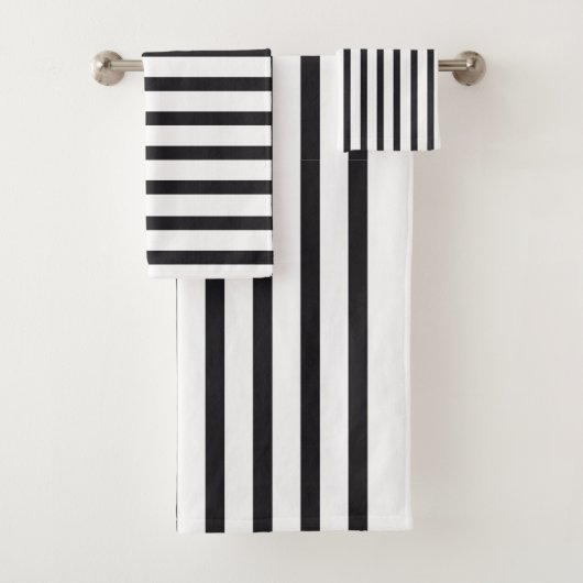 Zwart-witwashanddoekset Bad Handdoek (Insitu)