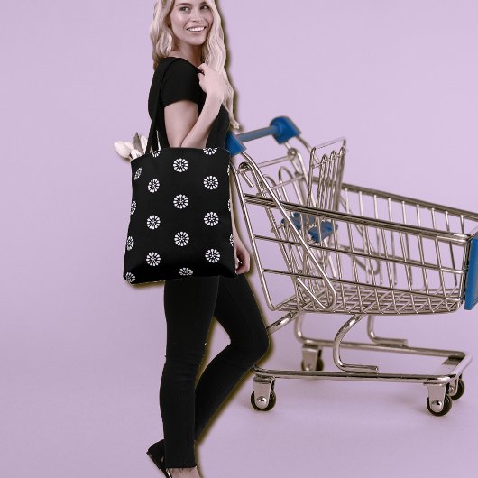 Zwart-witwasprogramma - Art Deco-patroon Draagtas