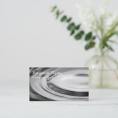 Zwart-witwaterrimpel Generisch visitekaartje (Staand voorkant)