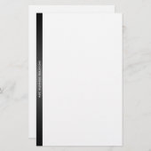 Zwart-witwerk Briefpapier (Voorkant / Achterkant)