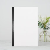 Zwart-witwerk Briefpapier (Staand voorkant)