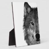 Zwart-witwerk met wolf oog fotoplaat (Zijkant)