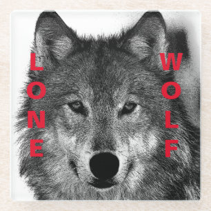 Zwart-witwerk met wolf oog glazen onderzetter