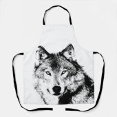 Zwart-witwerk met Wolf Schort (Voorkant)