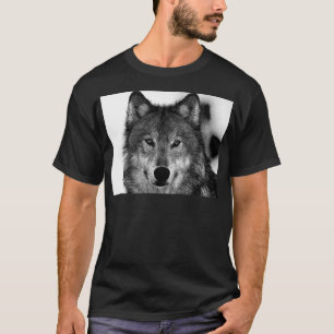 Zwart-witwerk met Wolf T-shirt
