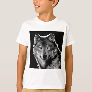 Zwart-witwerk met Wolf T-shirt