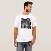 Zwart-witwerk met Wolf T-shirt (Voorkant volledig)