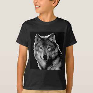 Zwart-witwerk met Wolf T-shirt