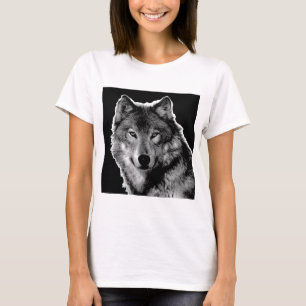 Zwart-witwerk met Wolf T-shirt