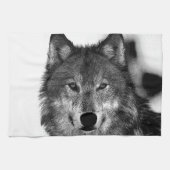 Zwart-witwerk met Wolf Theedoek (Horizontaal)