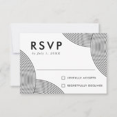 Zwart-witwervelweduwschap RSVP Kaartje (Voorkant)