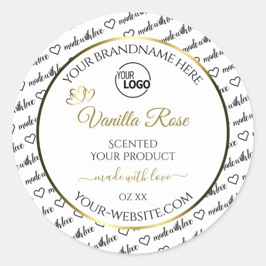 Zwart-witwoord Cloud Gold Product Label Logo (Voorkant)