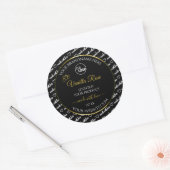Zwart-witwoord - label voor cloud Logo Gold (Envelop)