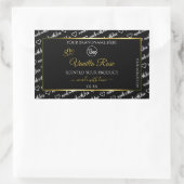 Zwart-witwoord - label voor cloud Logo Gold (Tas)
