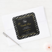 Zwart-witwoord - label voor cloud Logo Gold (Envelop)