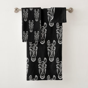 Zwart-witworstpaard Bad Handdoek