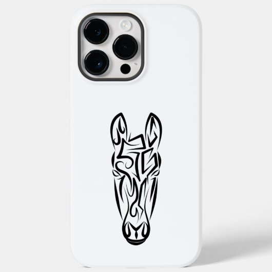 Zwart-witworstpaard Case-Mate iPhone Case (Achterkant)