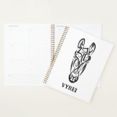 Zwart-witworstpaard Planner (Display)