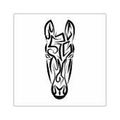 Zwart-witworstpaard Rubberstempel (Afrduk)