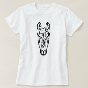 Zwart-witworstpaard T-shirt