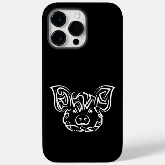 Zwart-witworstvarken Case-Mate iPhone Case (Achterkant)