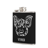 Zwart-witworstvarken Heupfles (Links)