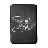 Zwart-witworstvel Badmat (Voorkant Verticaal)