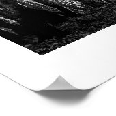 Zwart-witwpad Poster afdrukken (Hoek)